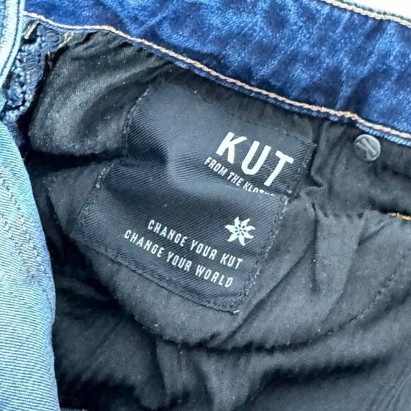 Kut From The Kloth Natalie Dark Wash Bermuda Shorts Sz 12 - Picture 5 of 9